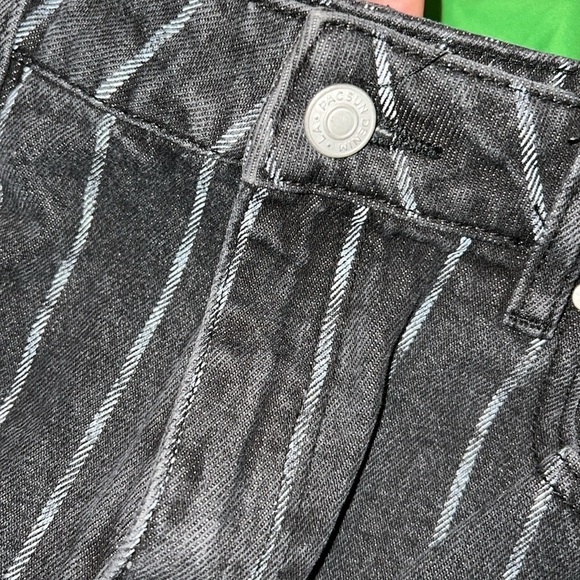 Pacsun Black Striped Denim Skirt size 27 - Picture 4 of 8